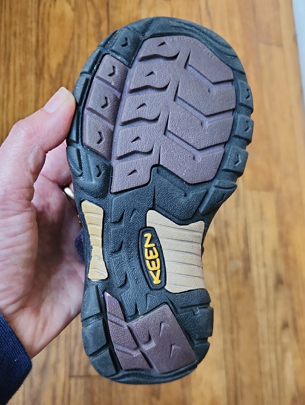 KEEN Kids Purple and Black Adventure Sandals Childrens Size 12 - Picture 5 of 11
